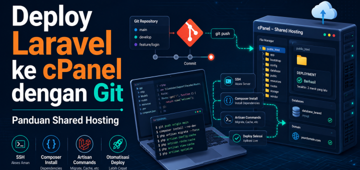 Cara Deploy Laravel ke cPanel Shared Hosting dengan Git dan Auto Deploy
