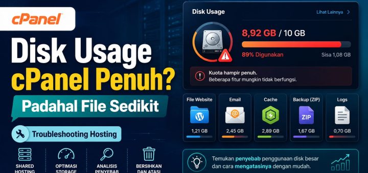 Cara Mengatasi Disk Usage cPanel Penuh Padahal File Sedikit